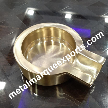 Gold Brass New Look Ash Tray