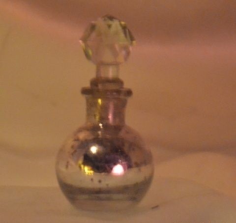Vintage Silver Glass Small Decanter