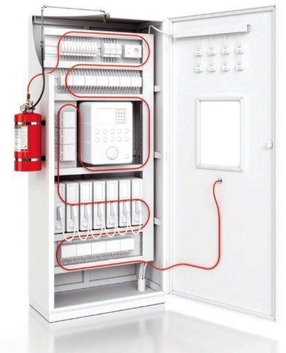 Electrical Panel Fire Protection System - Color: White