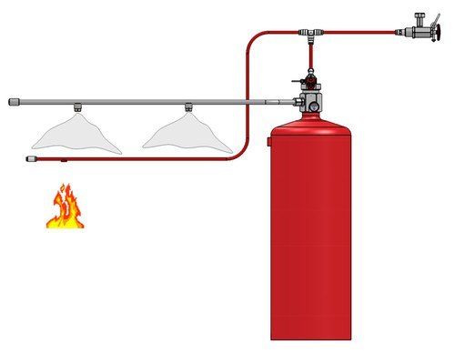 Electric Panel Gas Flooding System - Application: Fire Fighting