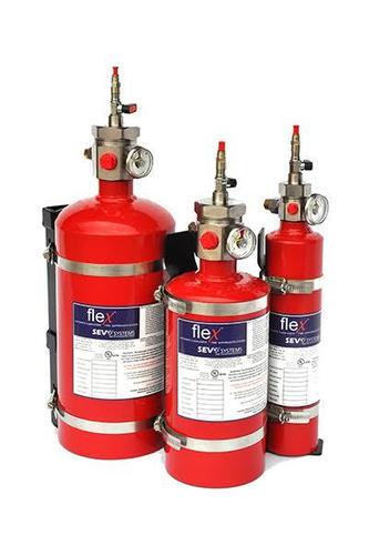 Battery Rack Clean Agent Fire Suppression System - Color: Red