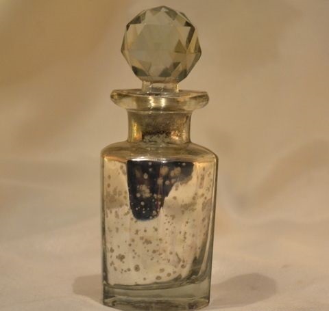 Small Glass Silver Decanter With Stopper