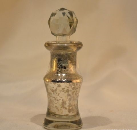Sml Silver Glass Decanter