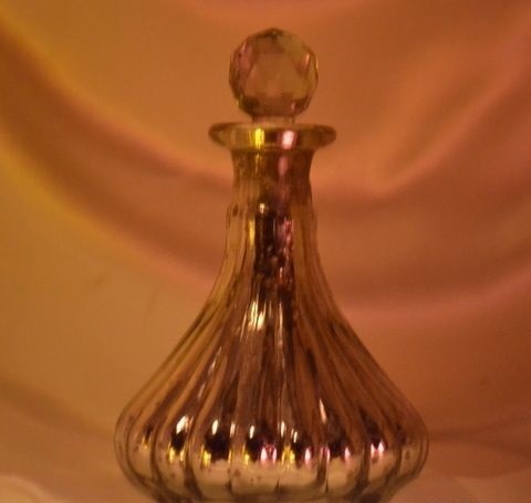 Silver Glass Antique Perfume Bottle