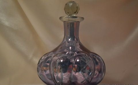 Purple Glass Bottle Perfume Decanter