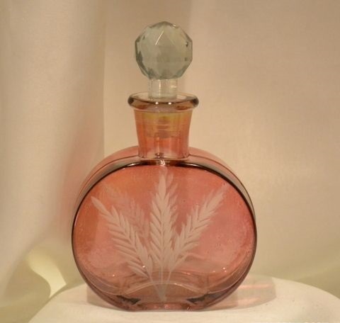 Red Glass Antique Perfume Bottle
