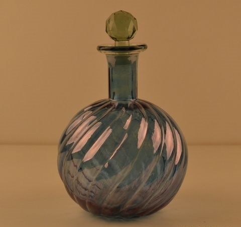Glass Perfume Bottle, Reed Diffuser,Ribbed Decorative Perfume Bottle