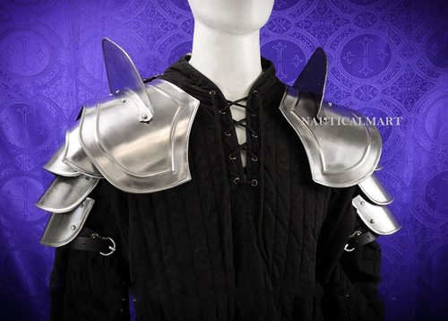 Nautical B078Hrn1Gb Medieval Reenactment Women'S Pauldrons Breakers- 20 Gauge Steel