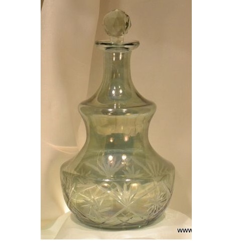 Copper Mini Decanter & Glass Set Crystal Circle Decanter