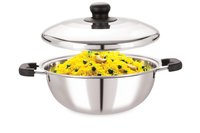 STAINLESS STEEL KADAI 2 LTR 20CM