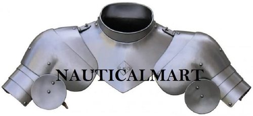 Steel B01Lhgngbu Medieval Armor Bevor With Gorget And Pauldrons