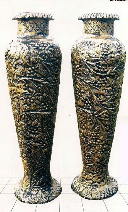 Carved Flower Pot