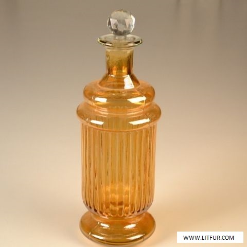 Yellow Color Glass Decor Decanter