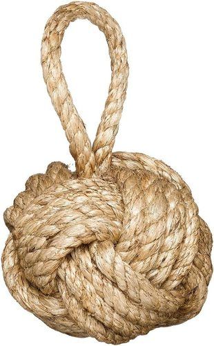 Nautical Two'S Company Marseille Knot Door Stopper (3.3 Lbs) - Jute