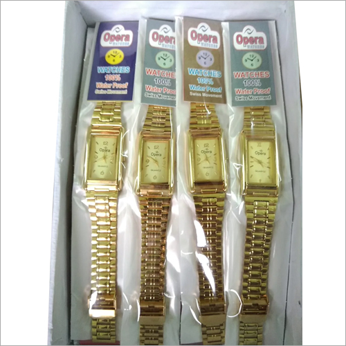Gold Plated Waterproof Watch By SHANESHWAR SALES CORPORATION