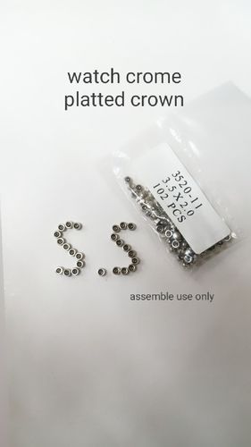Waterproof Watch Silver Crown Parts