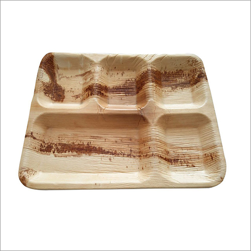 12 Inch Areca Compartment Plate - 100% Natural Material, Eco-Friendly, Ideal for Events & Parties, Perfect for Assorted Sweets & Nuts