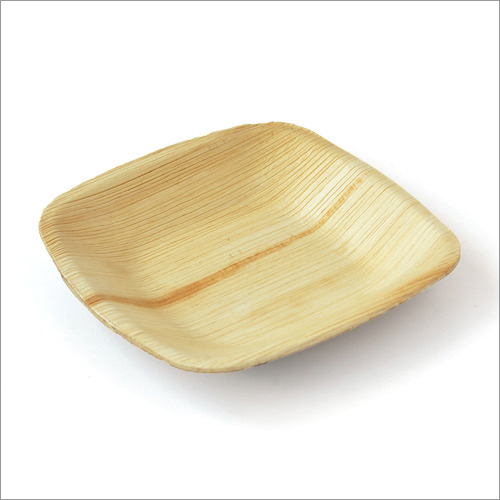 Areca Leaf Square Plain Plate - 8 Inch | Eco-Friendly Material for Events and Parties