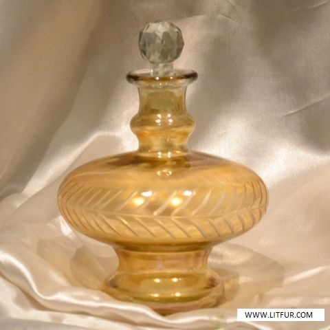Yellow Color Glass Decanter