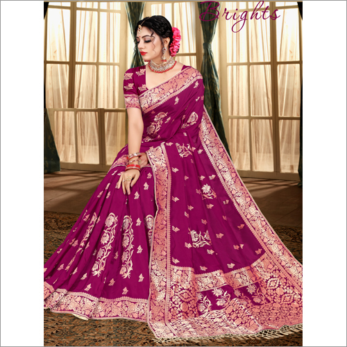 Banarasi Party Wear Printed Viscose Saree