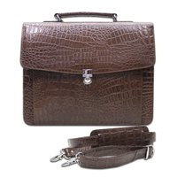 Croco Leather Laptop Bags