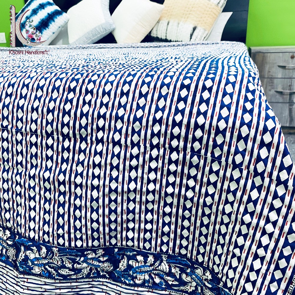 Kantha Bed Spread Eco-friendly Bed Cover
