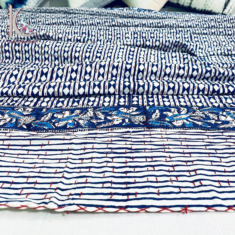 Kantha Bed Spread Eco-friendly Bed Cover