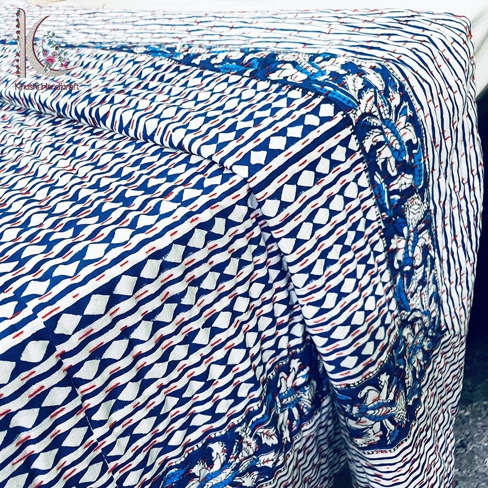 Kantha Bed Spread Eco-friendly Bed Cover