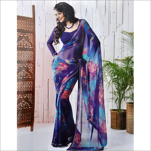 Ladies Printed Silk Saree By MADHURAM CREATION