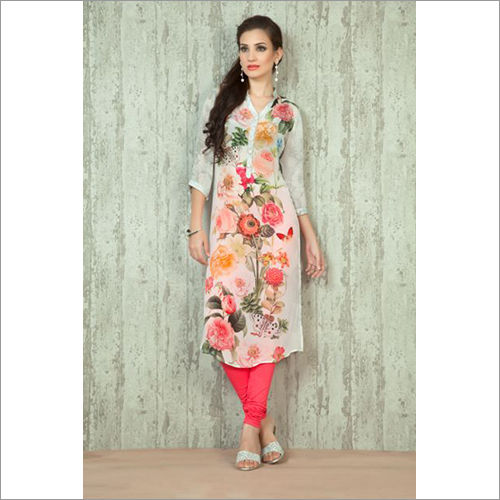 Ladies Printed Collar Kurti