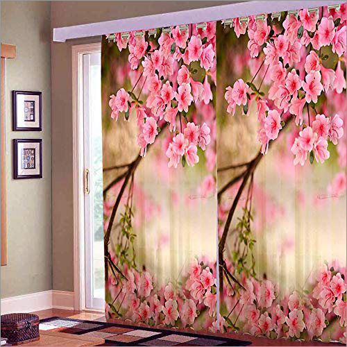 Floral Printed Curtain Fabric By MADHURAM CREATION
