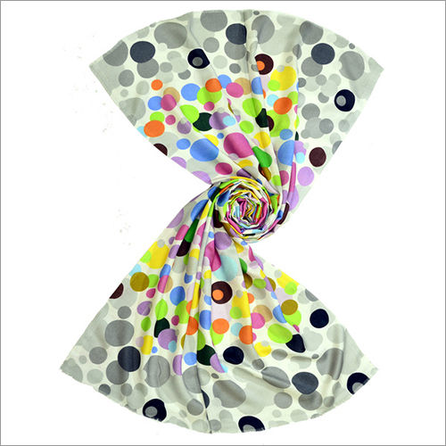 Multi Color Polka Dot Pattern Modal Scarf