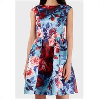 Ladies Digital Printed Dress Fabric