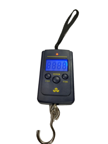 Mini Portable Electronic Scale - Plastic, 40kg Capacity, Black Color | Ergonomic Design, LCD Backlight Display, Auto Power Off, Low Power Alarm