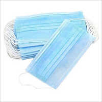 2 Ply Face Mask - Non-woven Fabric, 17.5cm X 9.5cm Blue | Elastic Earloops, Nose Wire, Bulk Packaging
