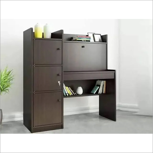 Polished Wooden Drawer Table