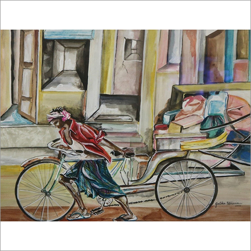 Rickshawpuller Painting