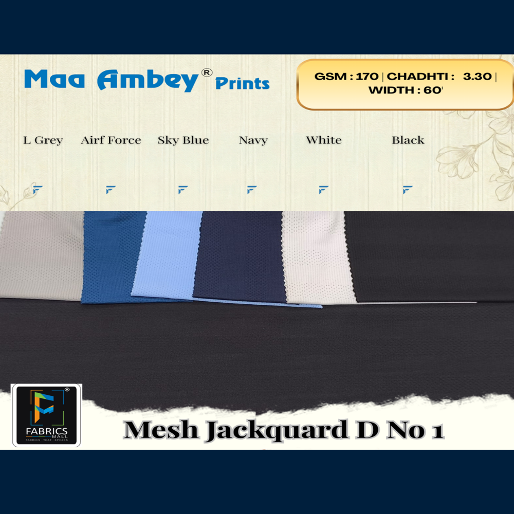 Mesh Jackquard fabric