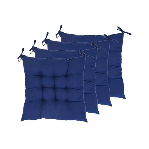 Blue Chair Pad - Soft Material, Different Sizes Available, Blue Color | Ideal for Household and Hotel Applications