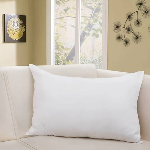 White Pillow - Cotton Material | Plain Cover Style, Soft Cotton Filling, Luxurious Comfort for a Restful Sleep