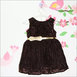 Girl Fashion - Velvet, Small Size, 20 Inches Length, Brown Color | Comfortable Fit, Durable Material, Elegant Look, Stylish Design, Perfect for Parties