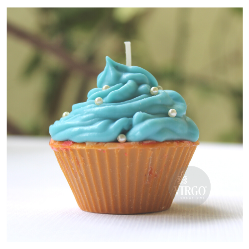 Cupcake Candle-Multi Color Burning Time: 3 - 5 Hrs Hours