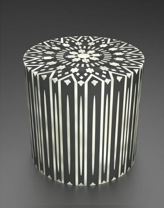 Unique Bone Inlay Coffee Table