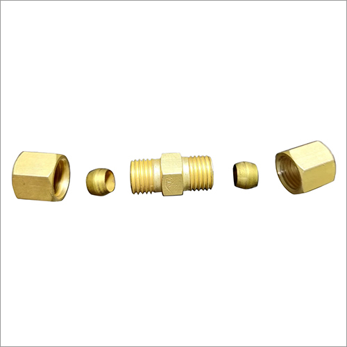 7/16 Din Male Connector - High-Temperature Resistant Brass, For Gas Applications | Reliable Performance, Long-Lasting Durability