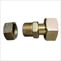 Lpg Meter Fitting Connector - Durable Brass Construction | High Pressure Gas Application, Corrosion Resistance, Easy Installation