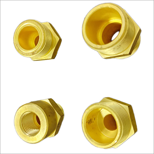 Small Adapter - Durable Brass Material | Gas Application Compatibility, Compact Design for Efficient Use