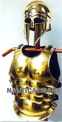 B01HRG88EE NauticalMart Greek Muscle Armor Set with Corinthian Helmet