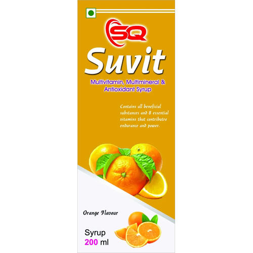 200 Ml Orange Flavour Multivitamin Multimineral And Antioxidant Syrup