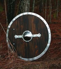 Iron B00ucewvco Museum Replicas Viking Shield Steel And Dark Brown By Windlass