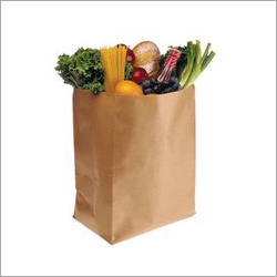 Brown Vegetable Paper Pouch Bag